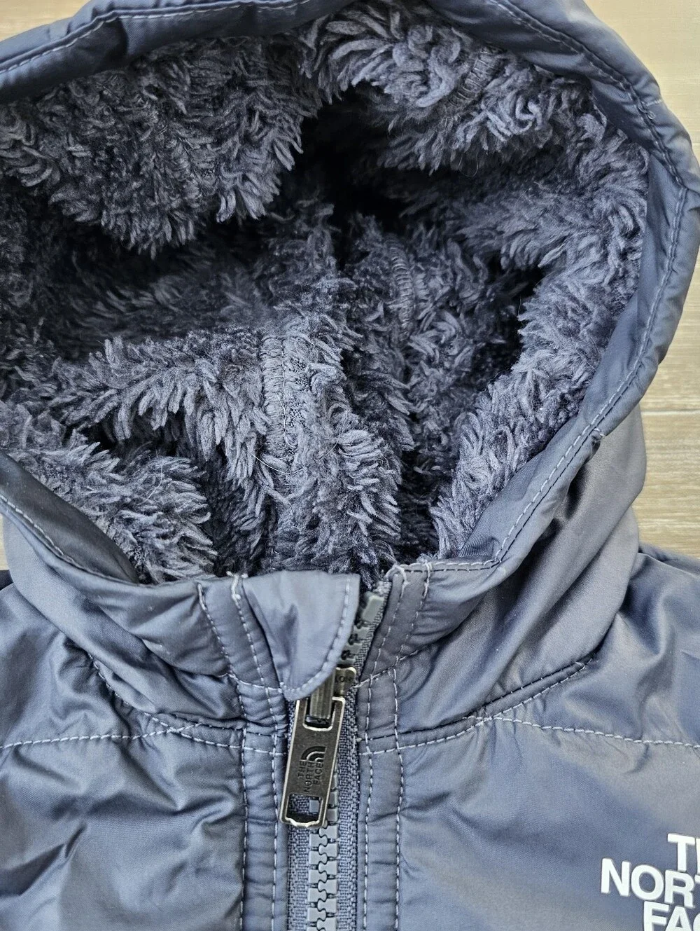 The North Face 0-3mo Fleece Lined Reversible Jacket